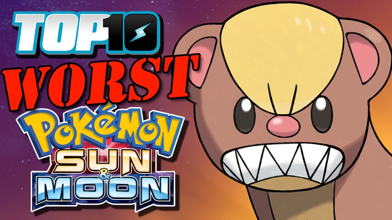 TOP 10 Worst Sun & Moon Pokémon