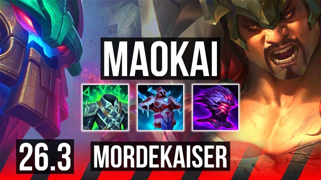 MAOKAI vs MORDEKAISER (TOP) | Perfect KDA: 3/0/7 | KR Diamond | 26.3