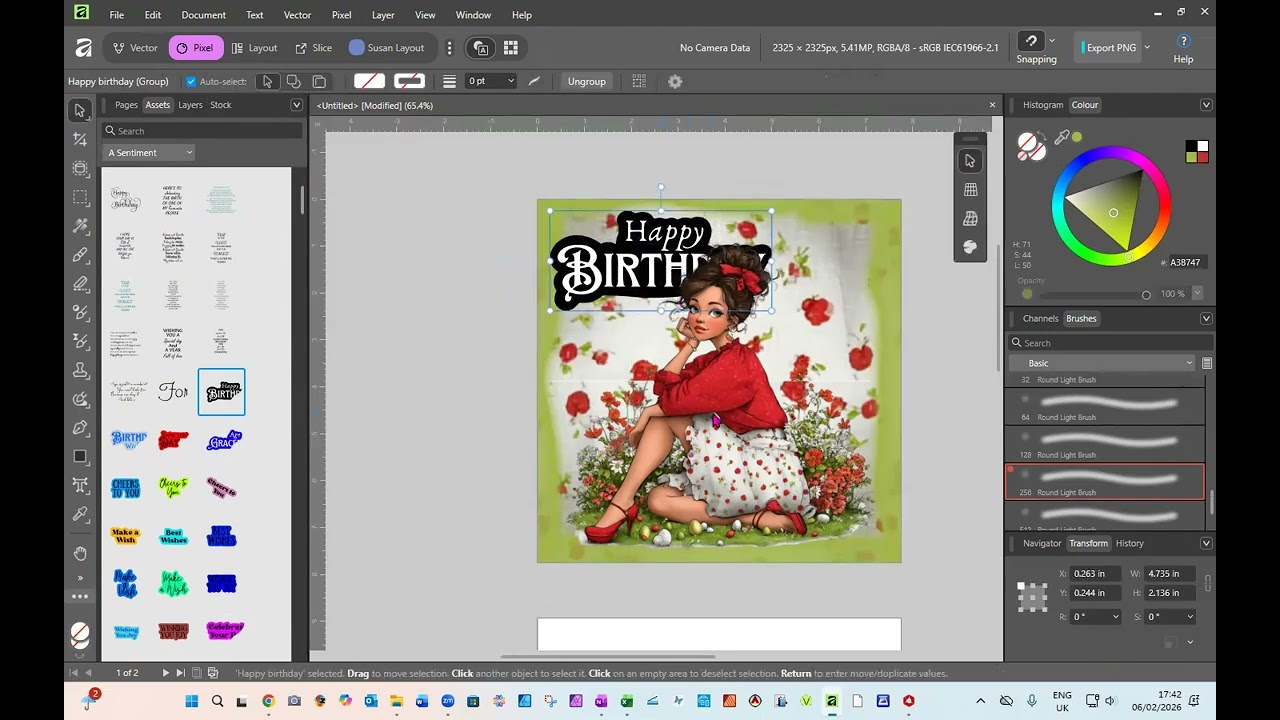 Cards in Affinity with Susan Farrugia