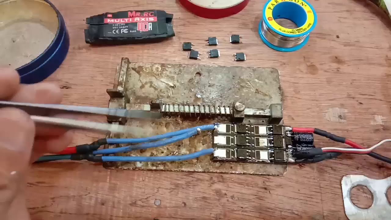 cara melepas tr mosfet esc