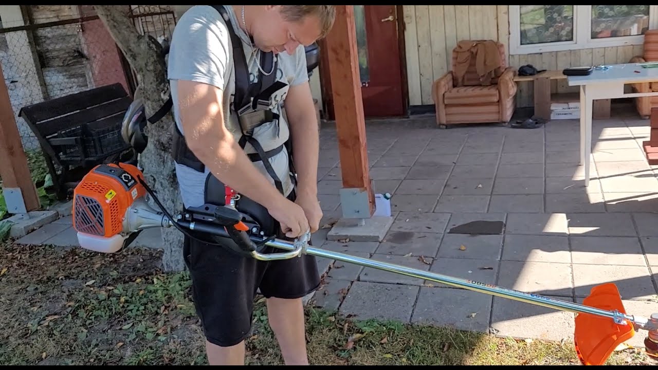 Jak przygotować kosę Demon RQ580T Turbo do pracy. Pierwsze trudności, zdziwienie a na koniec radość.