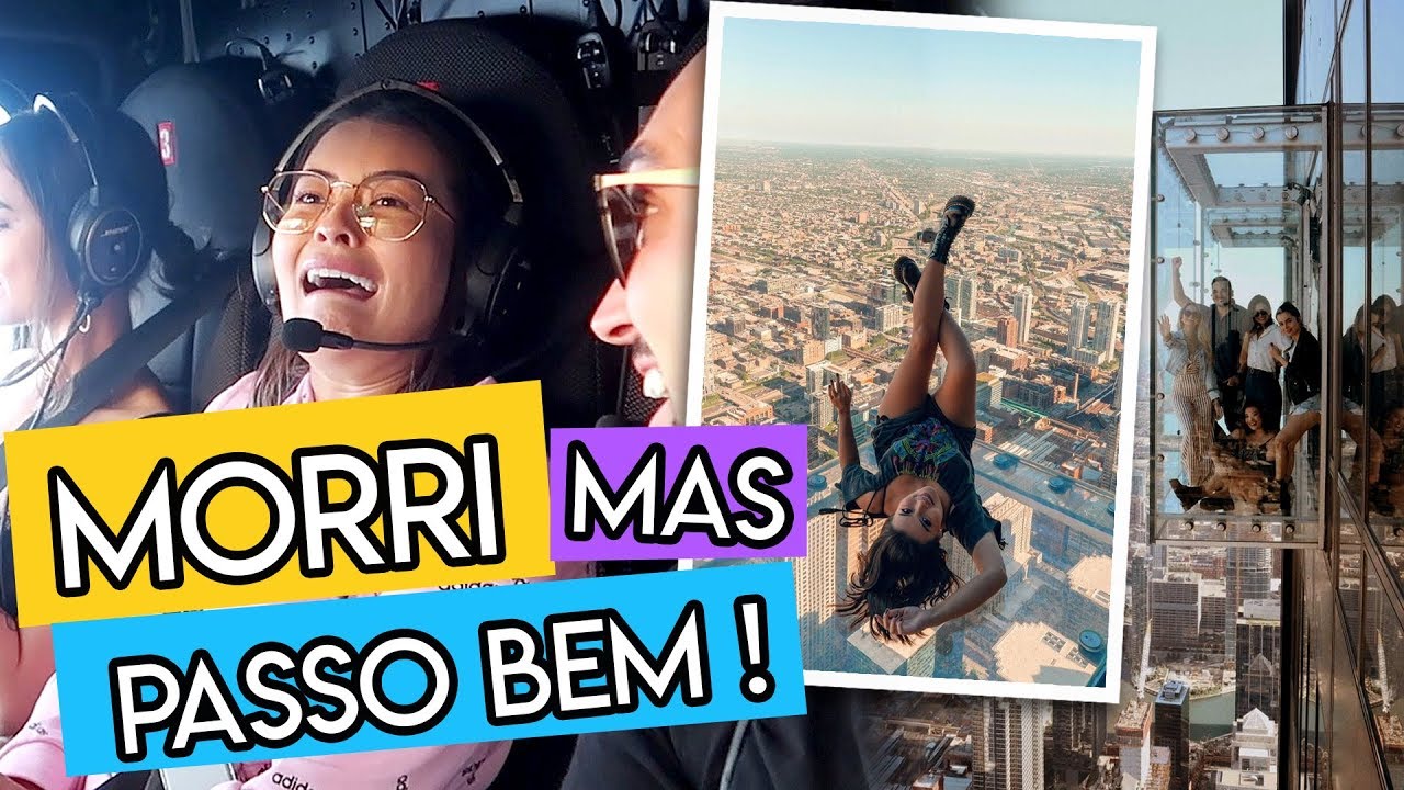 CHICAGO COM MUITO MEDO DE ALTURA 😱💥🚁 Vlog da Alegria 2