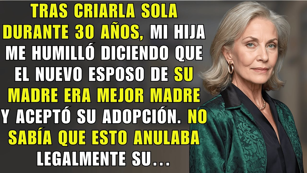 Tras Criarla Sola Durante 30 Años, Mi Hija Me Humilló Diciendo Que…