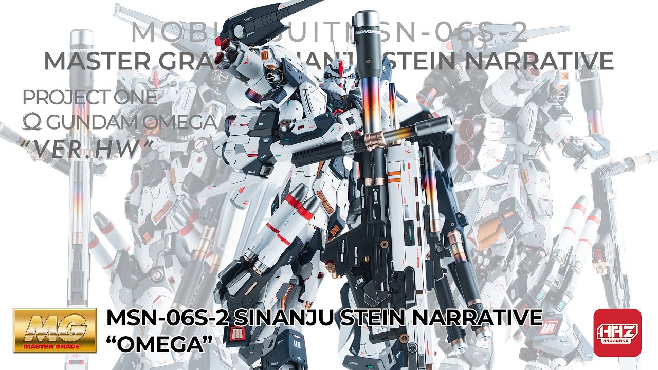 MG 1/100 Sinanju Stein Narrative | Gunpla Custom Build | OMEGA Ver. Hw