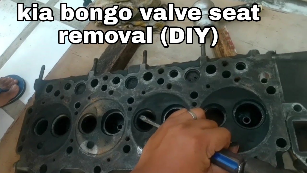 paano magpalit ng kia bongo valve seat | mano-mano way | deskarte mode (overhauling cylinder head )