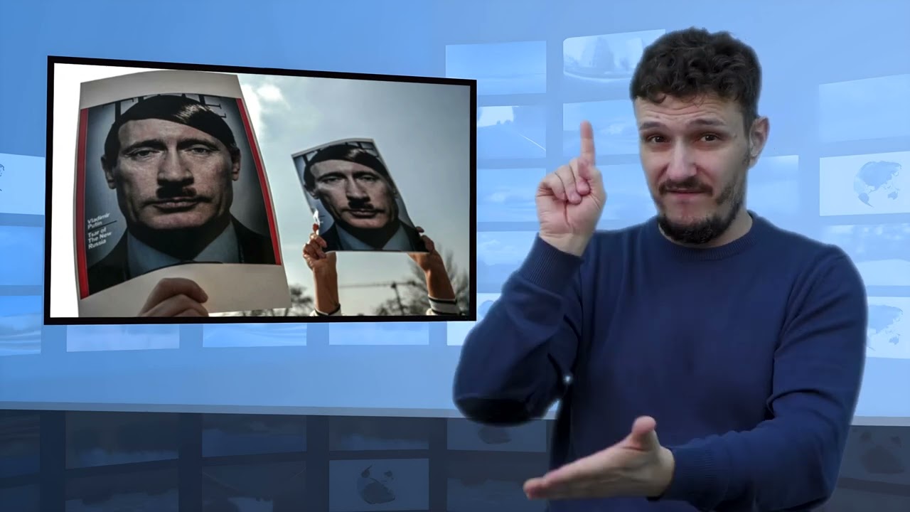 Zełenski por&oacute;wnał Putina do Hitlera (Tłumaczenie na Język Migowy - PJM)