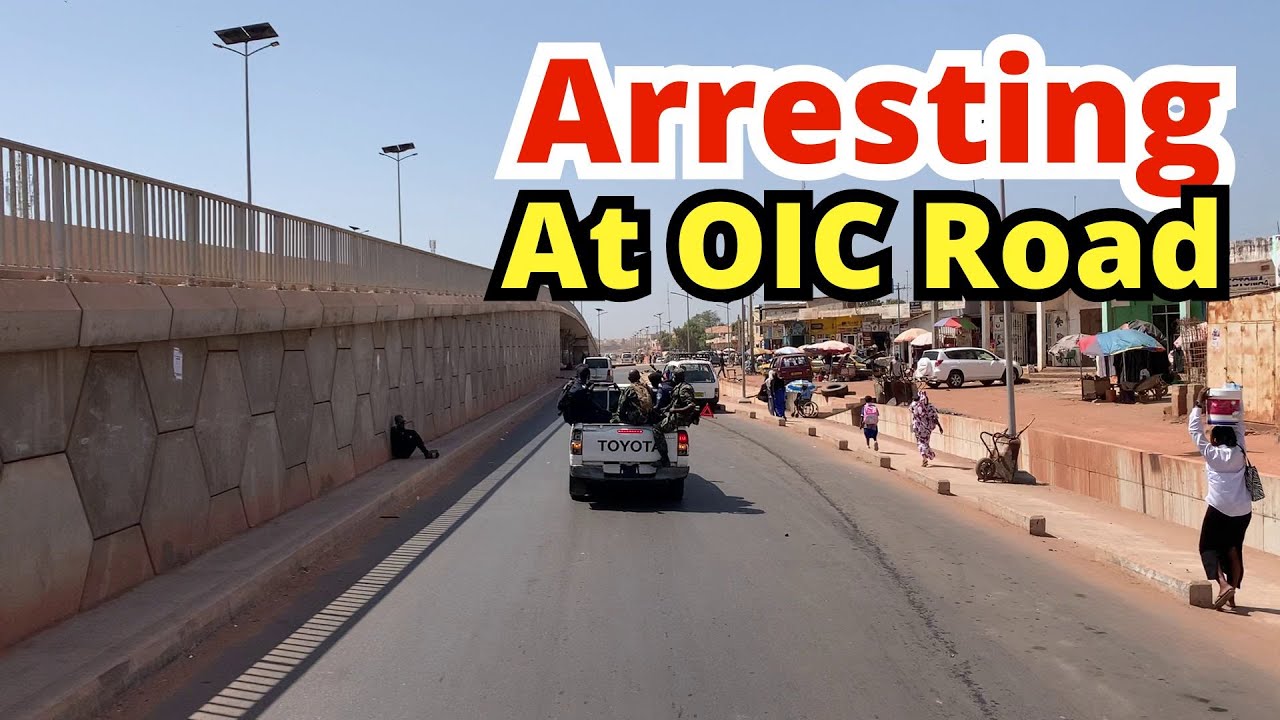 Arresting on New OIC Road in The Gambia