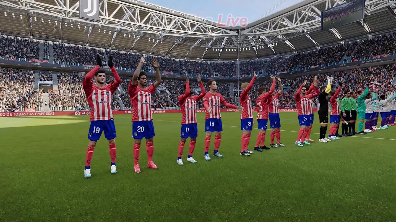 Atletico Madrid vs Barcelona - Full Match - eFootball PES Gameplay