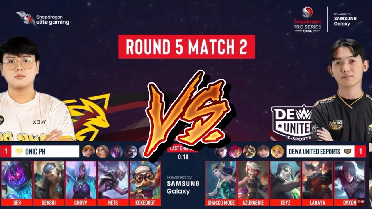 Dewa United Esports vs Onic PH Game 3 | Elimination Match Round 5 | Snapdragon Pro Series