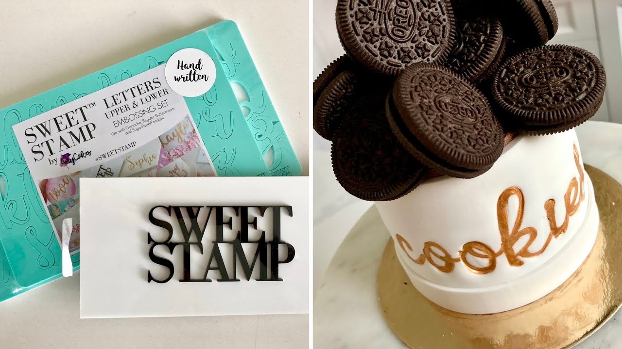 My HONEST Review of Sweet Stamp's Fondant Lettering Embosser Set | How to Use Embossers on Cakes