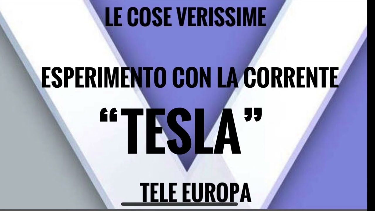 Le cose verissime. La corrente passerà attraverso il mio corpo!