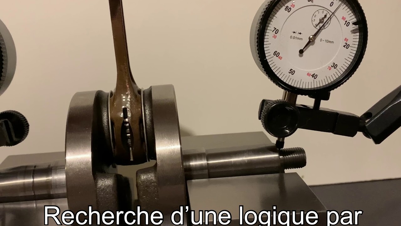 Contrôle et alignement d’un vilebrequin Honda NSR 125 by Patrick Teil