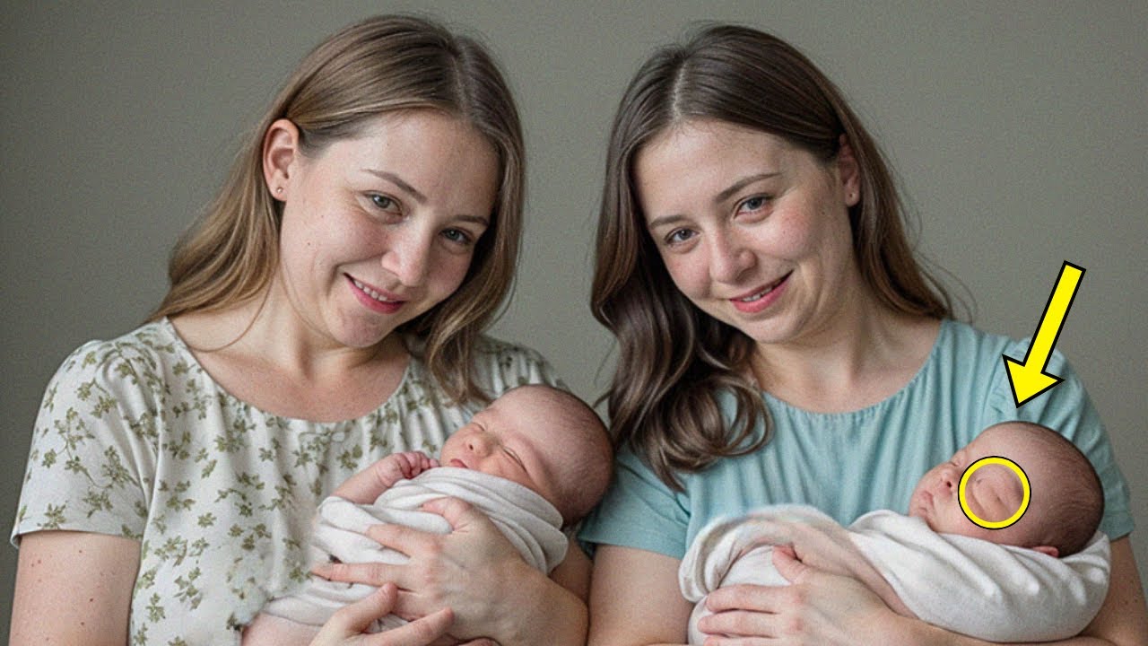 Сестры-близнецы родили в один день. Спустя 7 лет они побледнели, заметив эти детали