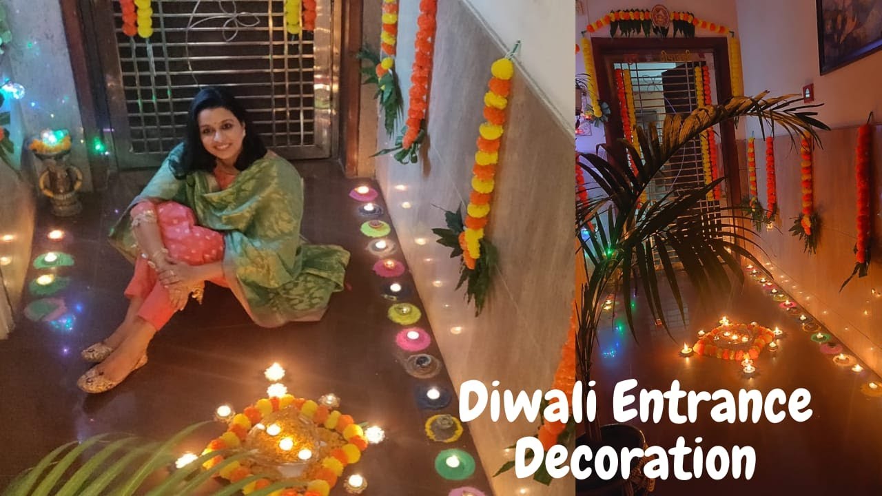 Diwali Entrance Decoration | Home Entrance Decoration Ideas 2021 | Last Minute Diwali Decoration