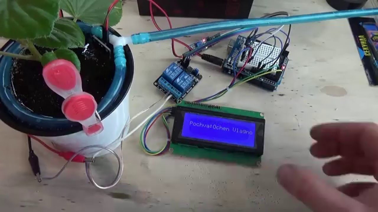 Автоматический полив растений на Arduino UNO