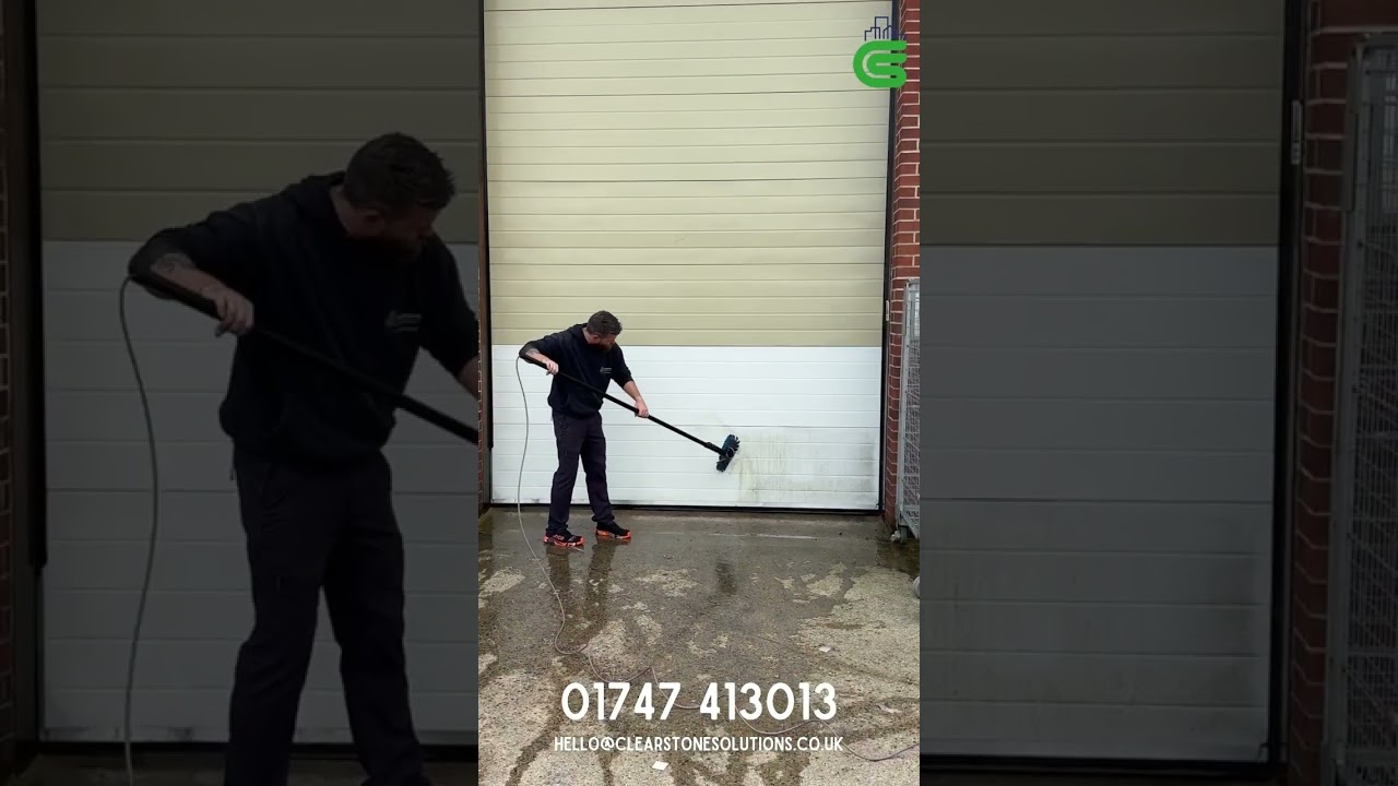 Satisfying Warehouse Door Cleaning by Clearstone Solutions