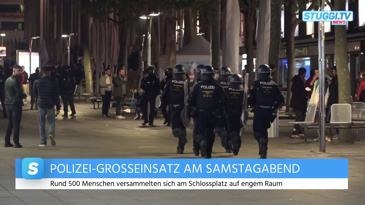 Rund 500 Jugendliche bei Randalen in Stuttgart