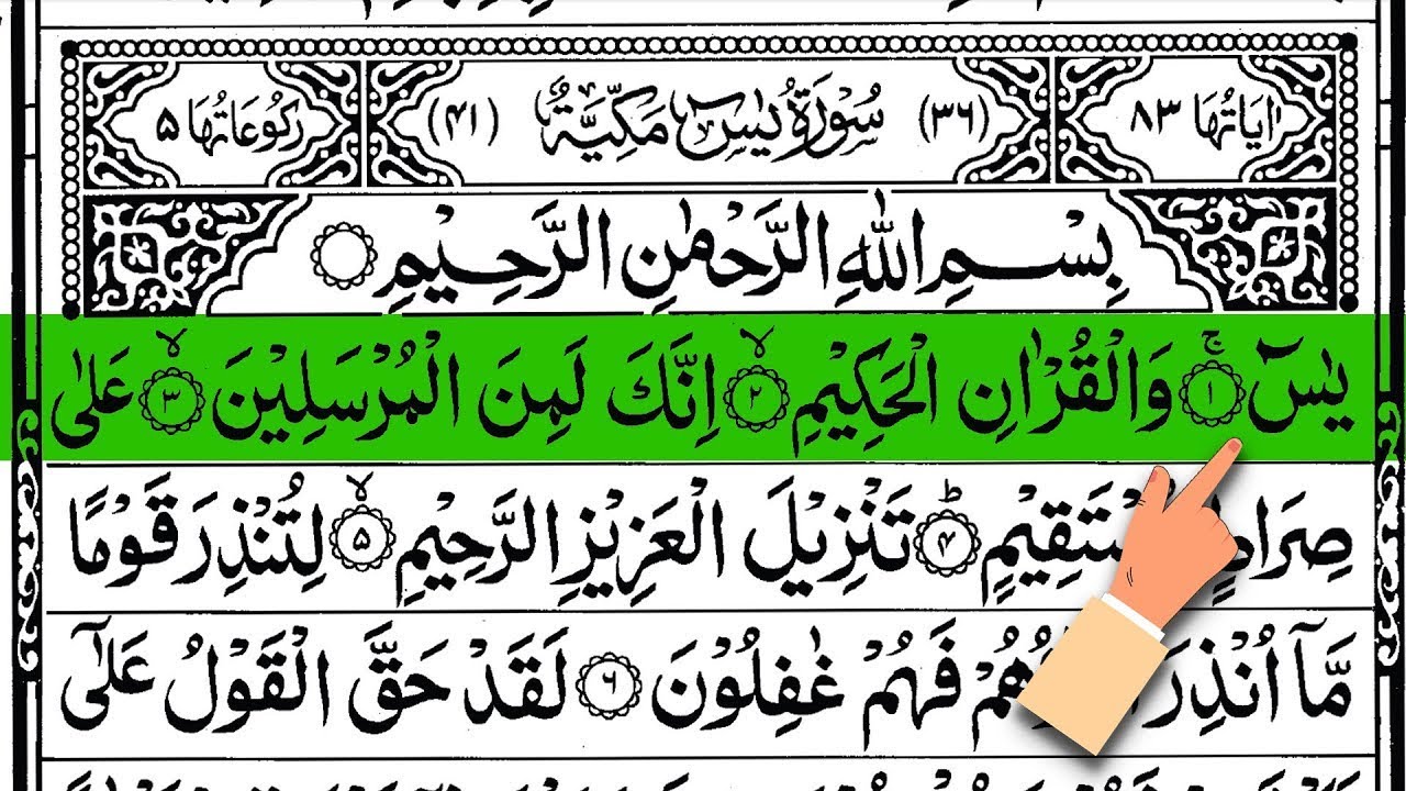 Surah Yasin (Yaseen) Full With Arabic Text | Sheikh abdolmalek mohammed 