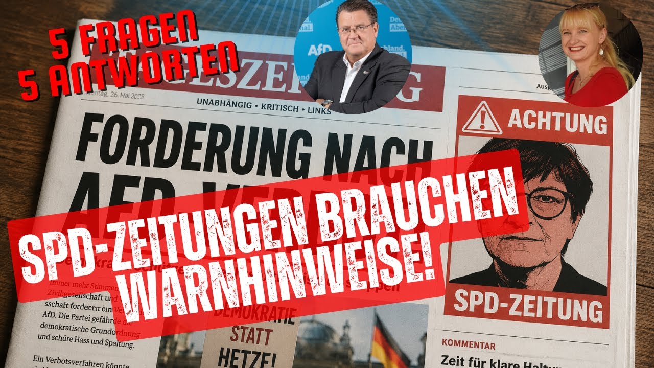 Warnhinweise auf SPD-Zeitungen: Meinungs- und Pressefreiheit sch&uuml;tzen! 5 Fragen 5 Antworten