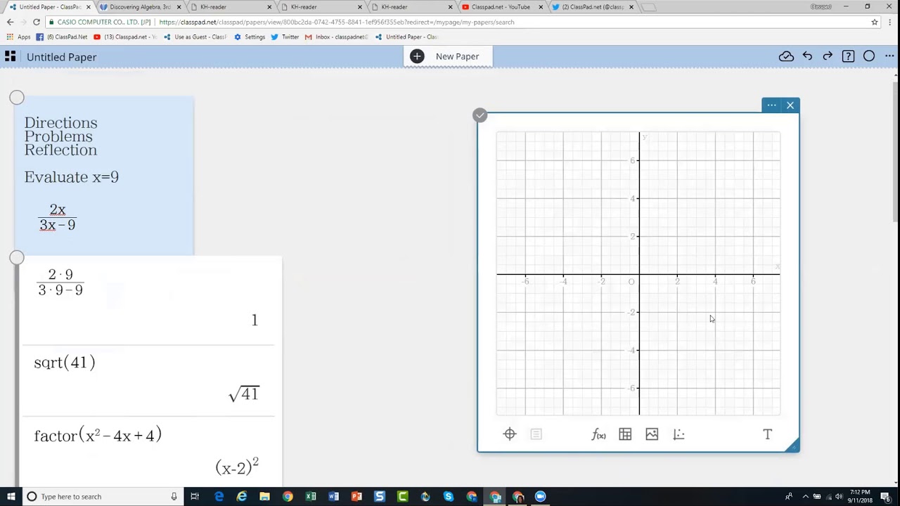How ClassPad.net is Incorporated into Discovering Math Series