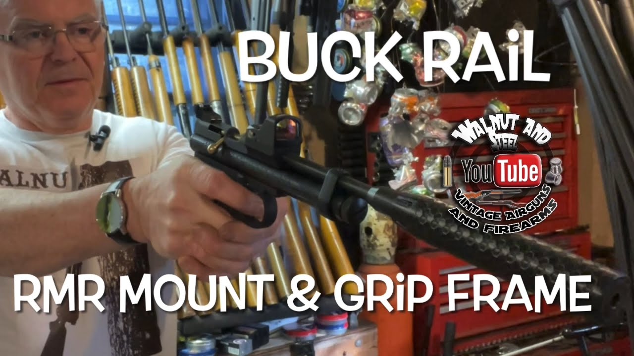Рукоятка Buck Rail Crosman 2240/1377/1322 и крепление RMR red dot на моем 2240!