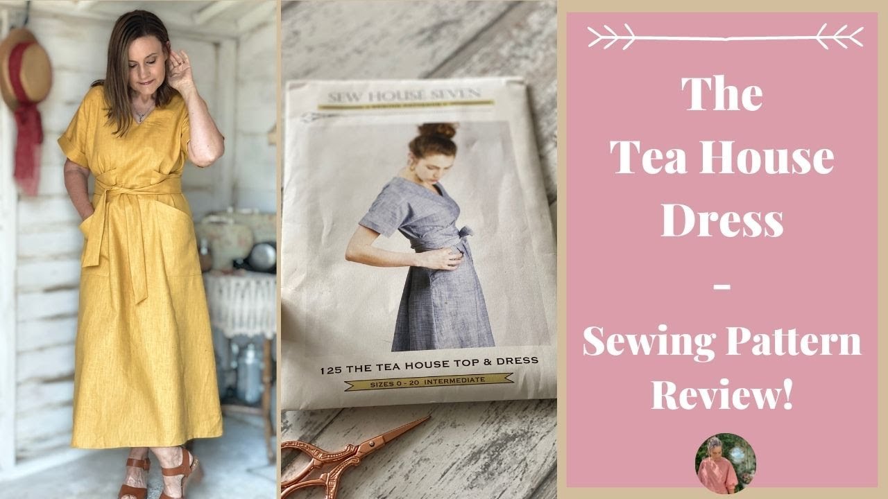 The Tea House Dress Sewing Pattern  - My Stunning Linen Version