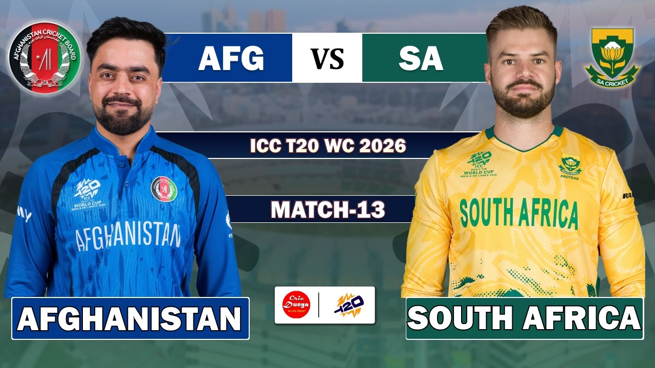 LIVE SOUTH AFRICA vs AFGHANISTAN T20 WORLD CUP 13TH MATCH LIVE | AFG vs SA LIVE MATCH COMMENTARY SA