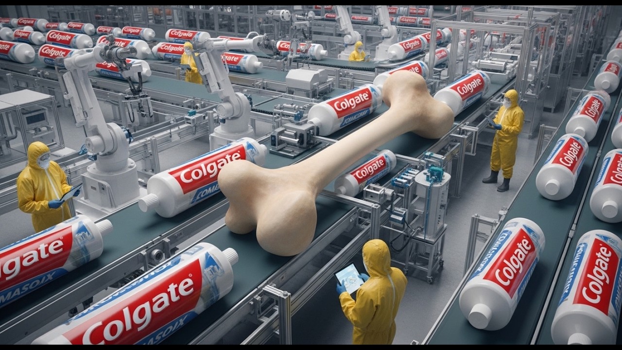 Inside the Largest Toothpaste Factory — From Animal Bones to Toothpaste (Full Process)