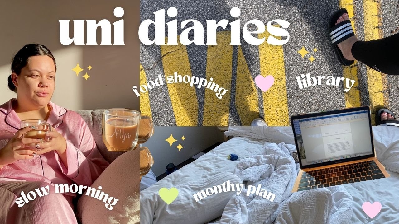 uni diaries ep 2 ☕️💐| morning routine, journaling, library & studying