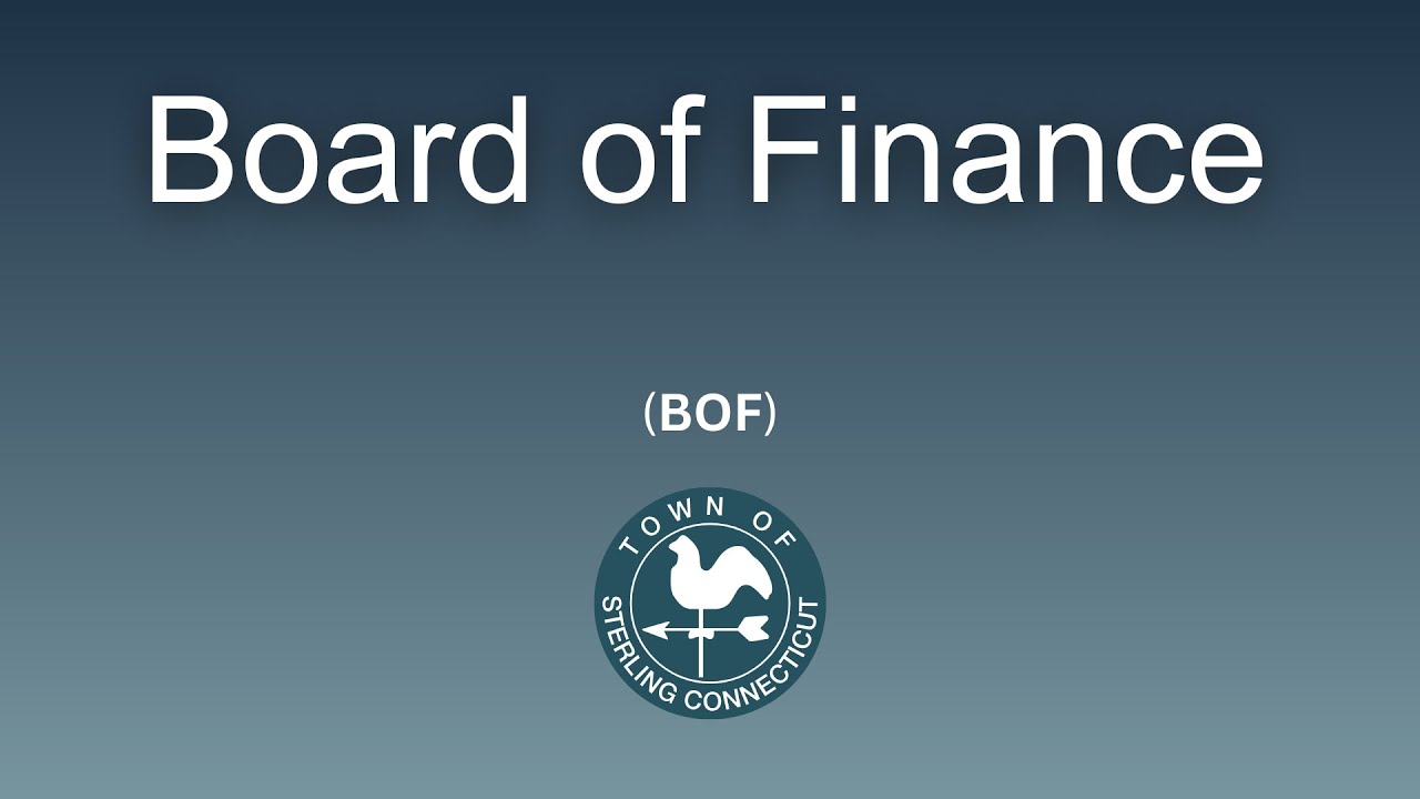 Sterling BOF Special Meeting - 3/26/2025