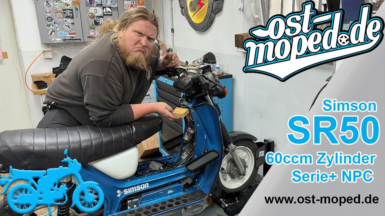 Simson SR50 | 60ccm Serie+ Zylinderset | Mehr Dampf für unsere Kuddelzugmaschine | ost-moped.de