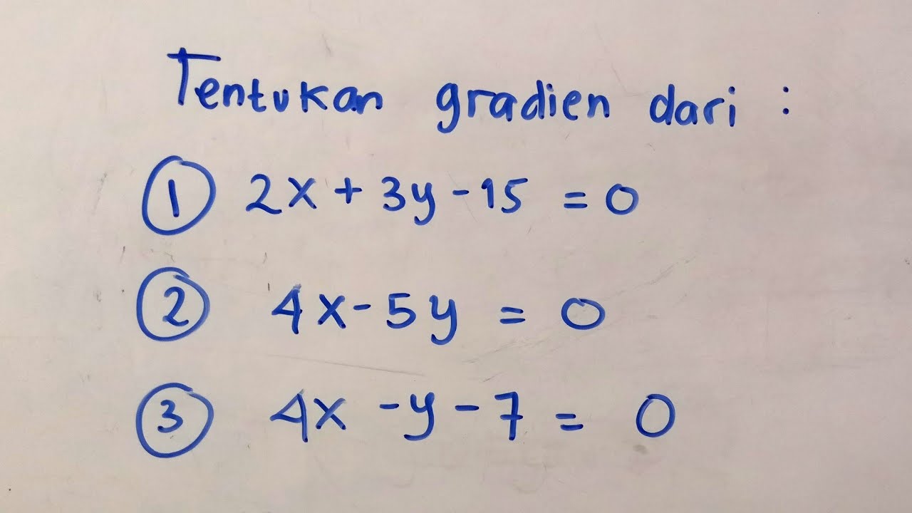 GRADIEN Persamaan Garis Lurus | Matematika SMP