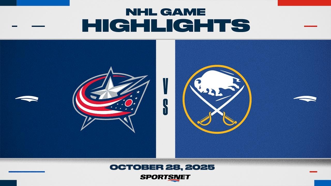 NHL Highlights | Blue Jackets vs. Sabres - October 28, 2025