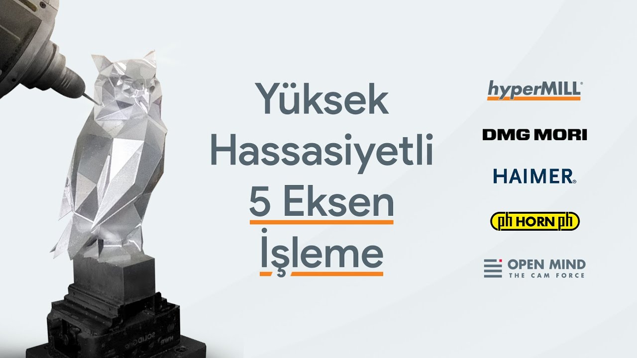 hyperMILL ile Detaylı Parçalarda Yüksek Hassasiyet | 5 Eksen İşlemede Baykuş Figürü