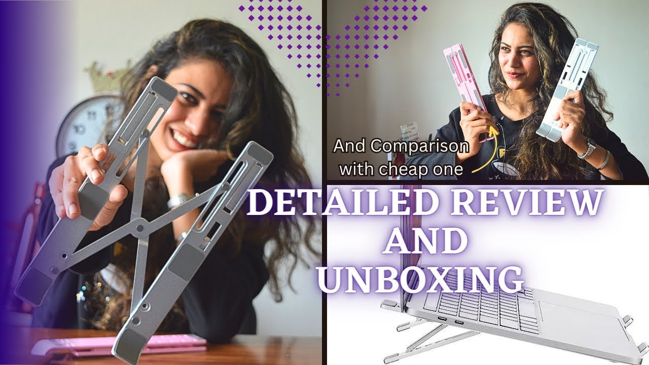 Amazon Basics Laptop stand Unboxing and Review | Portable laptop stand | is it worthful? 🔥