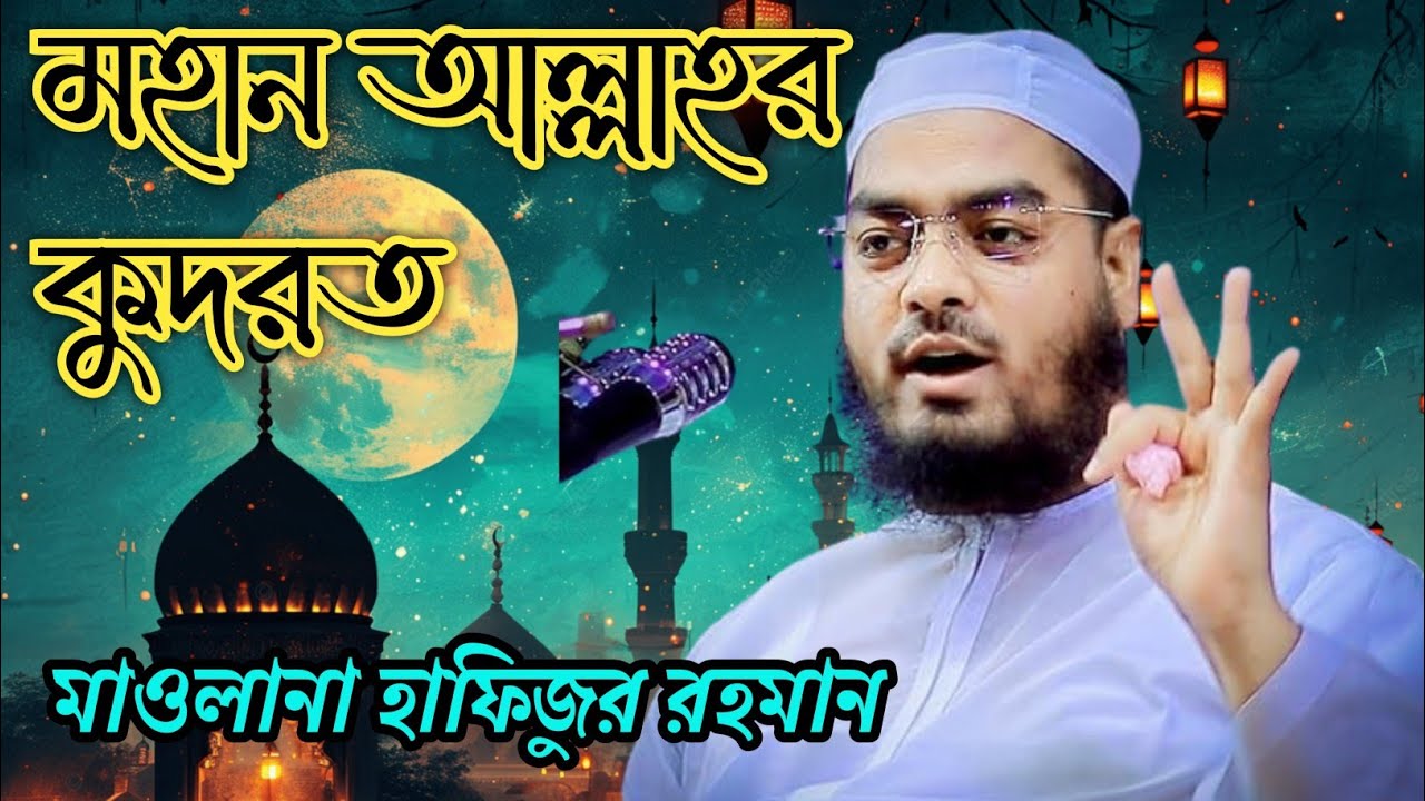 মহান আল্লাহর কুদরতি ও সৃষ্টির বিষয়ে আলোচনা করলেন। হাফিজুর রহমান সাহেব।