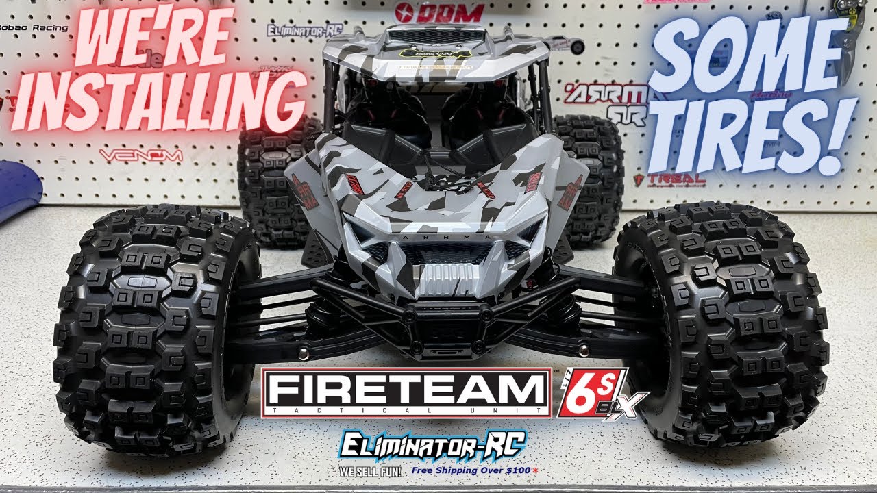 Arrma Fireteam 6s BLX 1/7 On Proline MX38 Badlands and many others