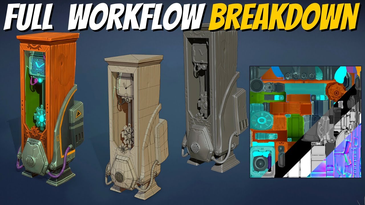 How to Create 3D Handpainted Props Using Blender, Substance Painter and ZBrush