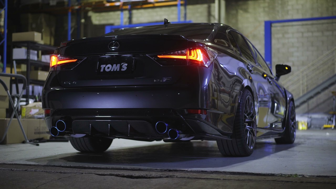 Toms Racing Lexus GSF SS Ti tip with Apexi N1 Mid pipe
