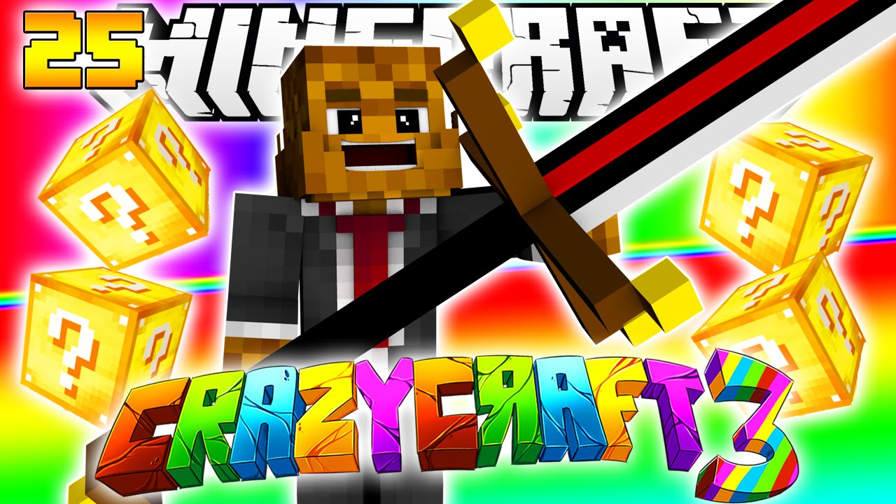 Minecraft CRAZY CRAFT 3.0 - BIG BERTHA FROM LUCKY BLOCKS #25