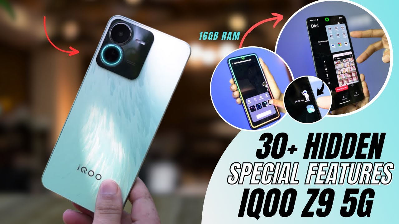 IQOO Z9 5G Tips And Tricks 🔥 Hidden Top 30+ Special Features | iqoo z9