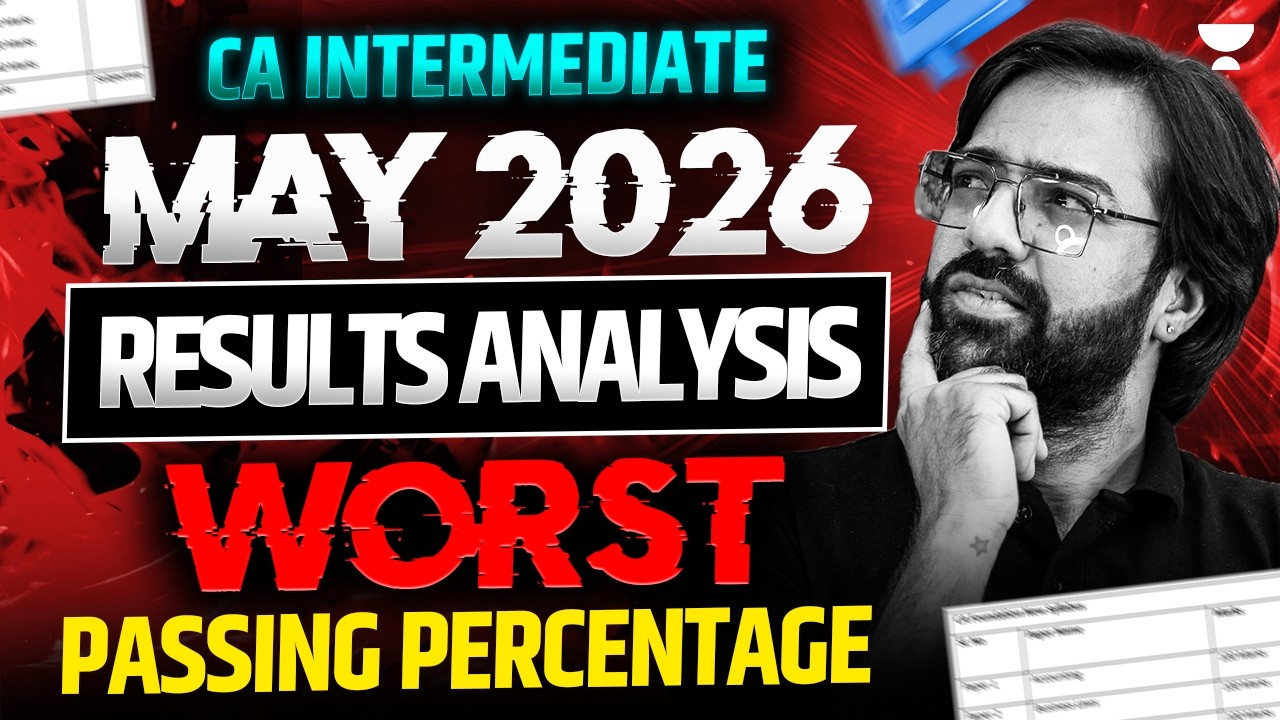 CA INTER MAY 2026 RESULT ANALYSIS! Worst Passing Percentage Ft. CA Rakesh Kalra