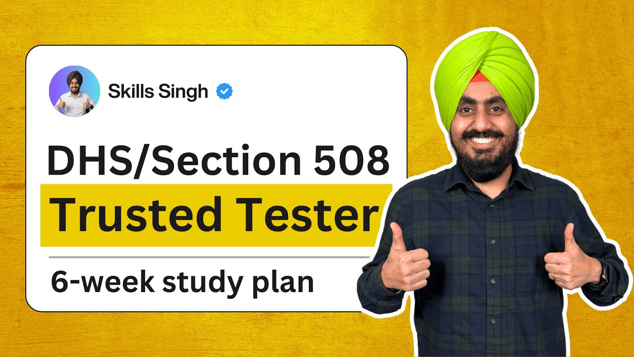 How to Pass the DHS Trusted Tester & Section 508 Exam — 6-Week Study Plan