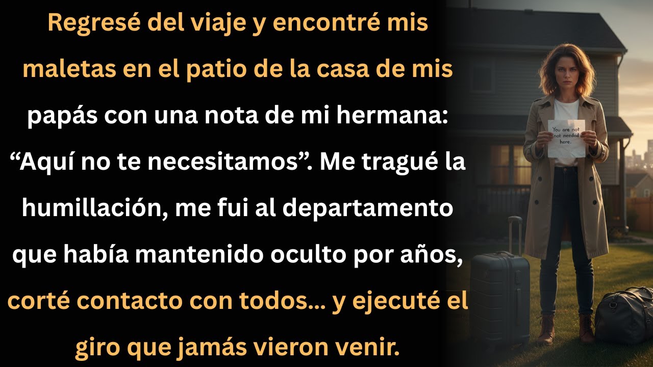 Me dejaron afuera de casa con una nota: no me necesitaban… lo que hice después los sorprendió.