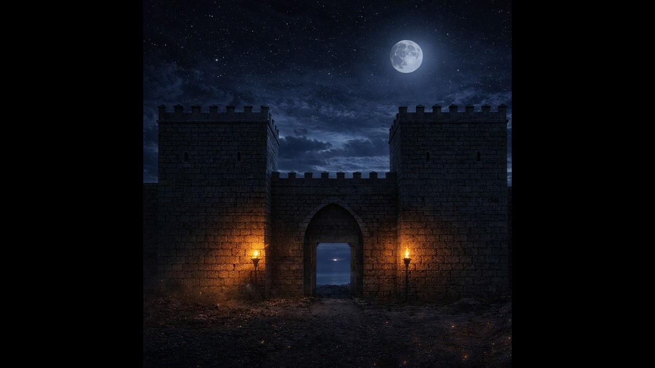 Ancient Fortress Night Ambience | Inspired by Assos Gate | 3 Hour Dark Atmosphere