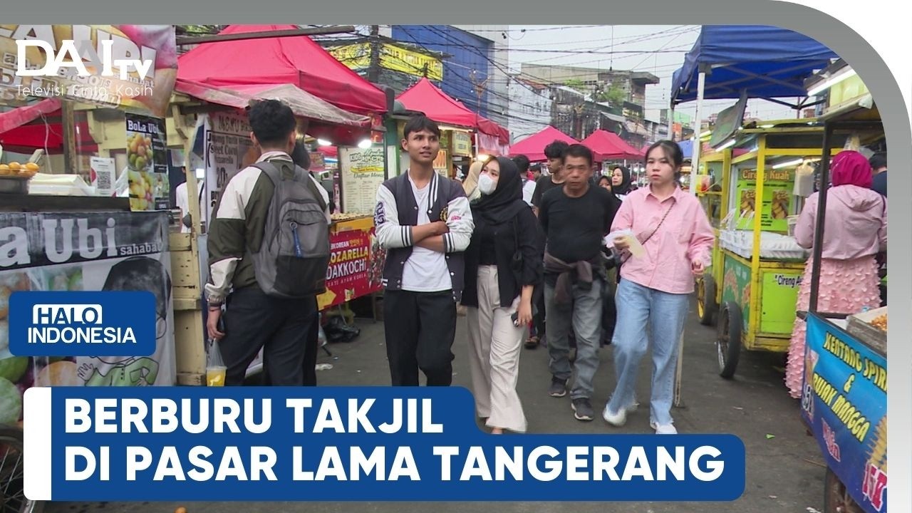 Berburu Takjil di Pasar Lama Tanggerang | Halo Indonesia