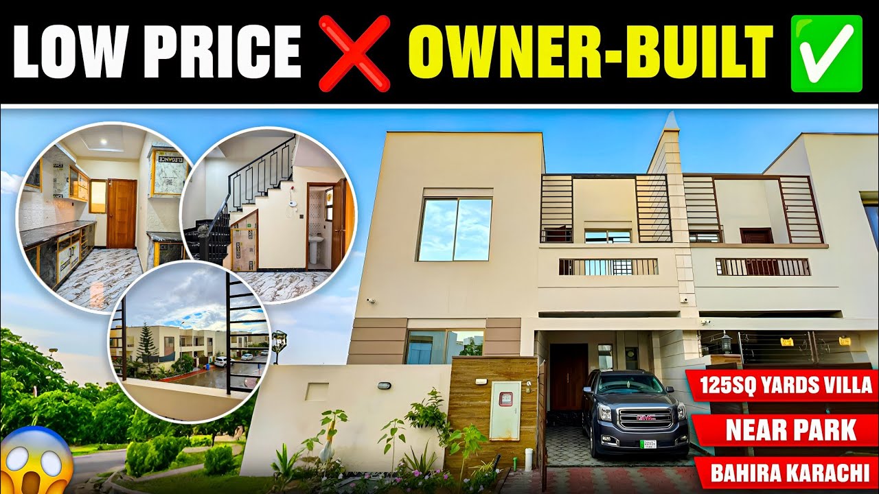 Brilliant 🏡125-Sq Yards Owner-Built Villa For Sale in Bahria Homes : Near Park Villa in Ali Block 🌱 