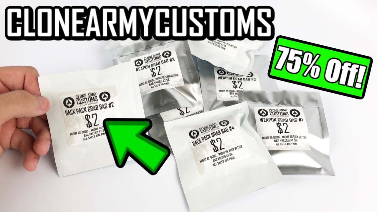 Как получить скидку 75% на предметы из Clone Army Customs! (Открытие загадочного пакетика-сюрприза!)