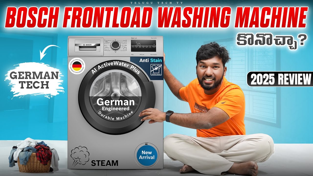 Best Front Load Washing Machine 2025 😱 Bosch 8 kg 5 Star Review