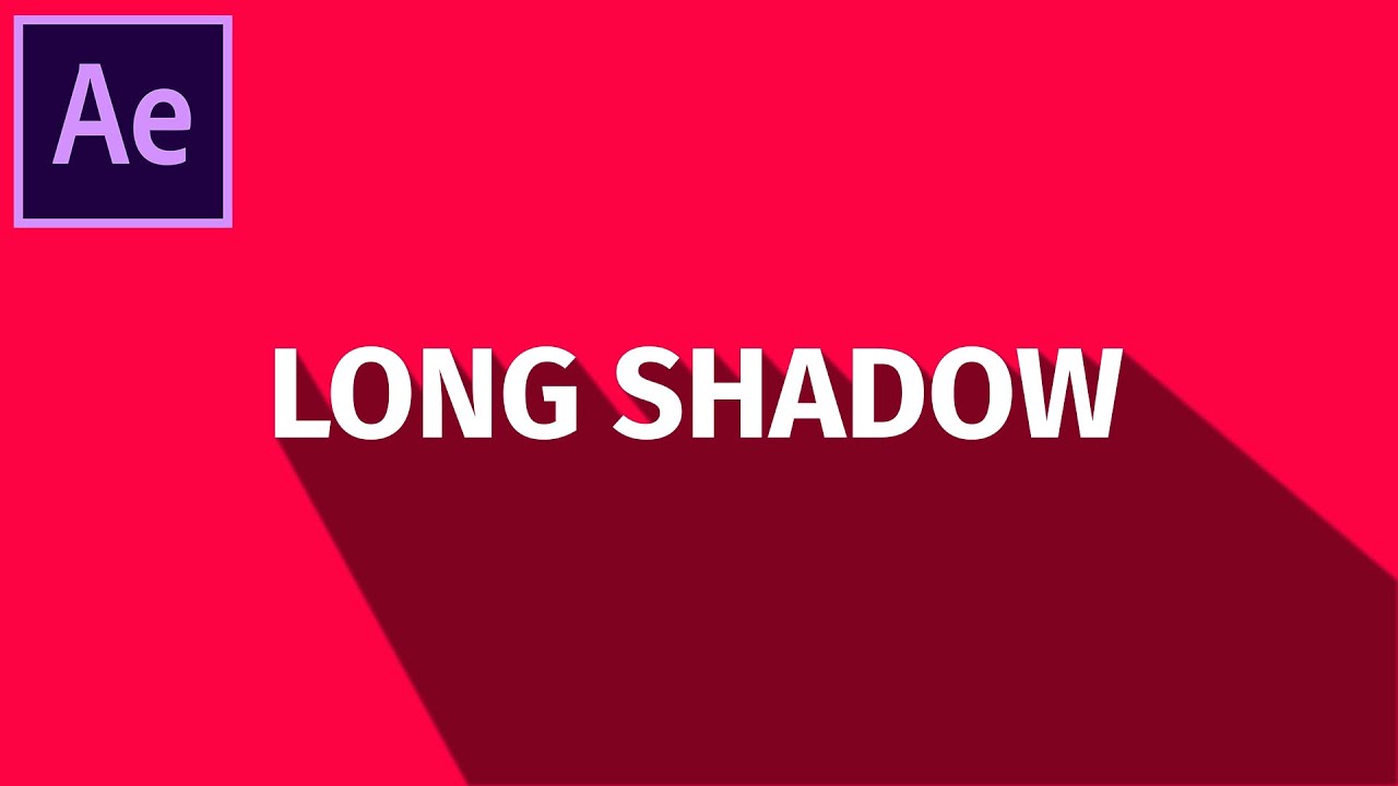 Long Shadow After Effect tutorial